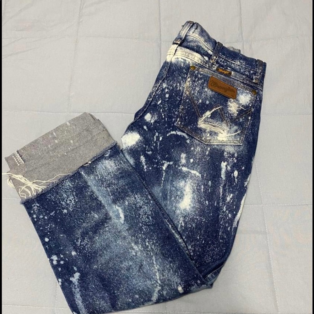 Wrangler distressed slim fit jeans